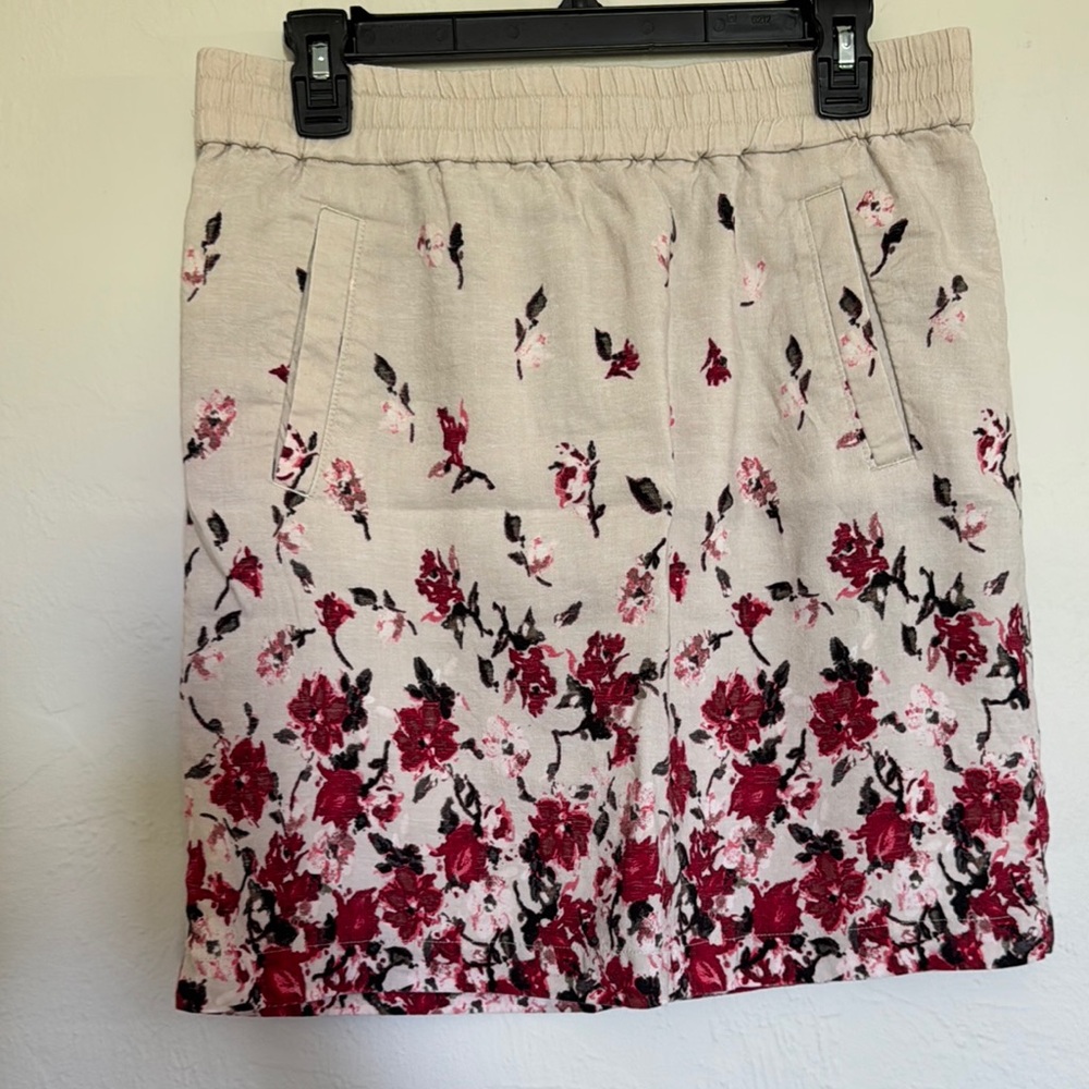 Ann Taylor LOFT linen and rayon skirt